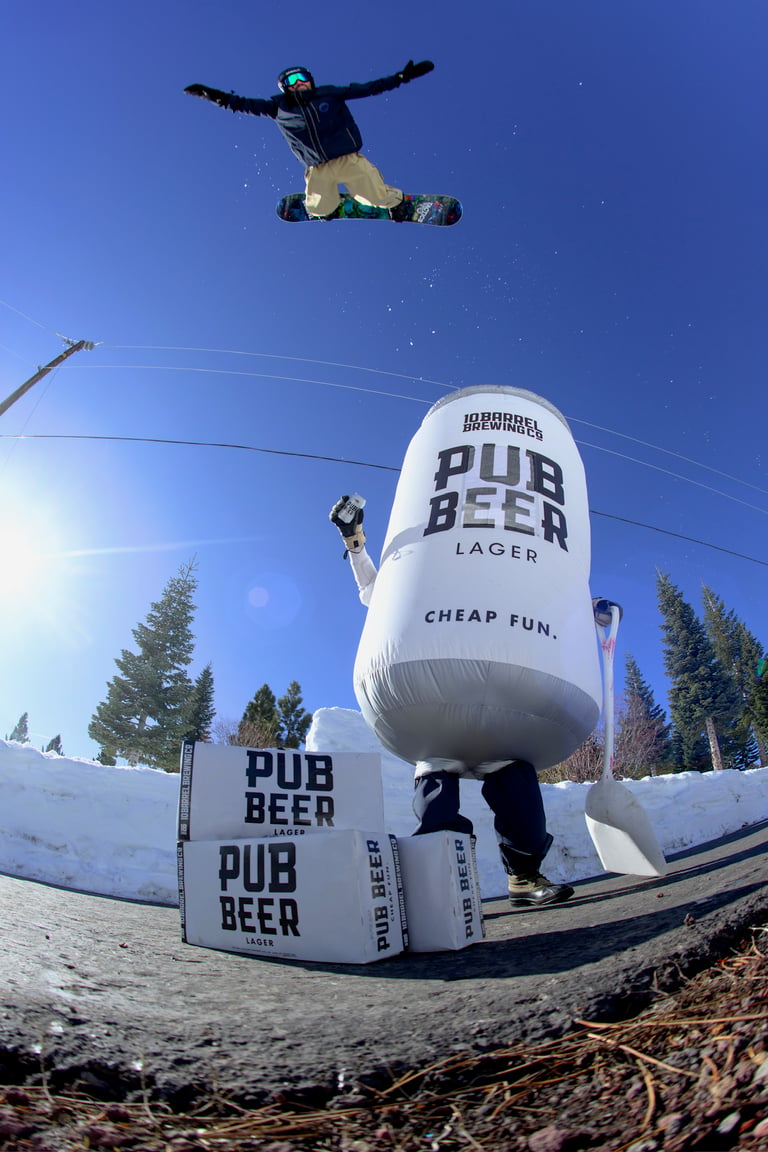 Pub Beer Signs Max Warbington As First Team Snowboarder, Launches Cheap Fun. Content Machine