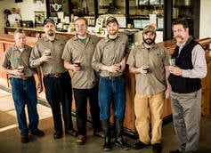 Flying Bison Brewer Colin Herzog (third from the right) Flying Bison Brewer Colin Herzog (third from the right)