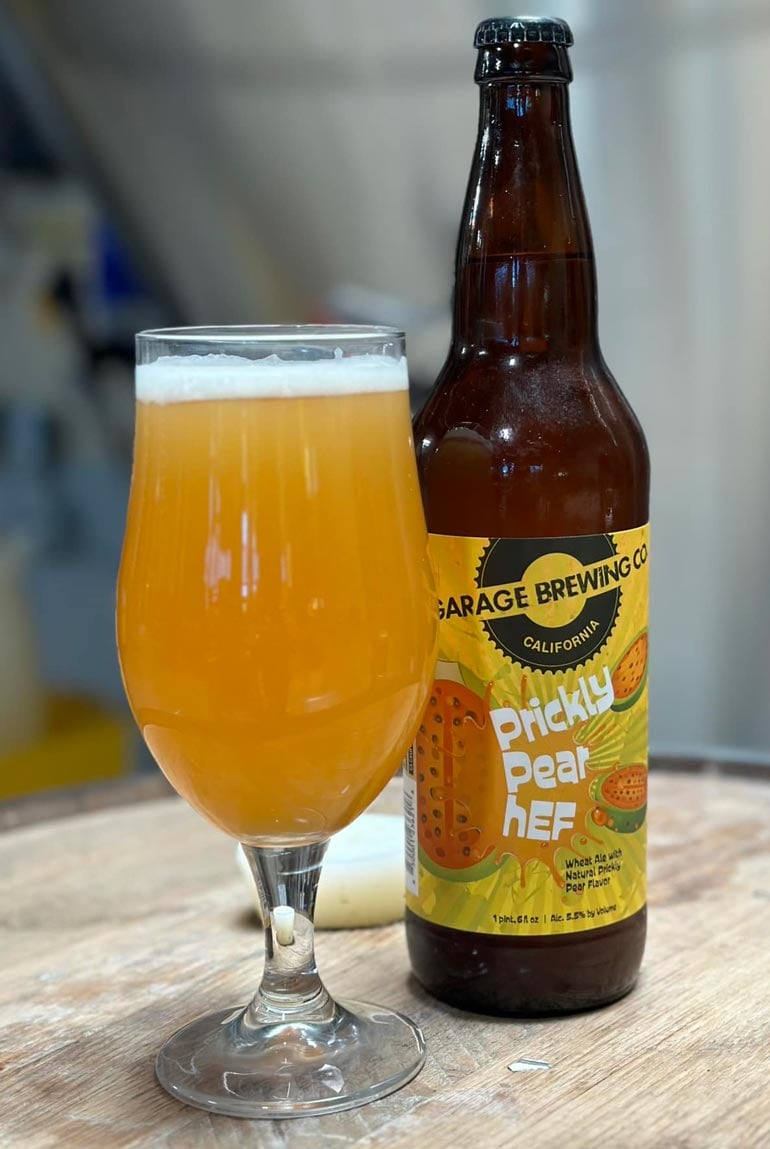garage brewing prickly pear hef fruit beer