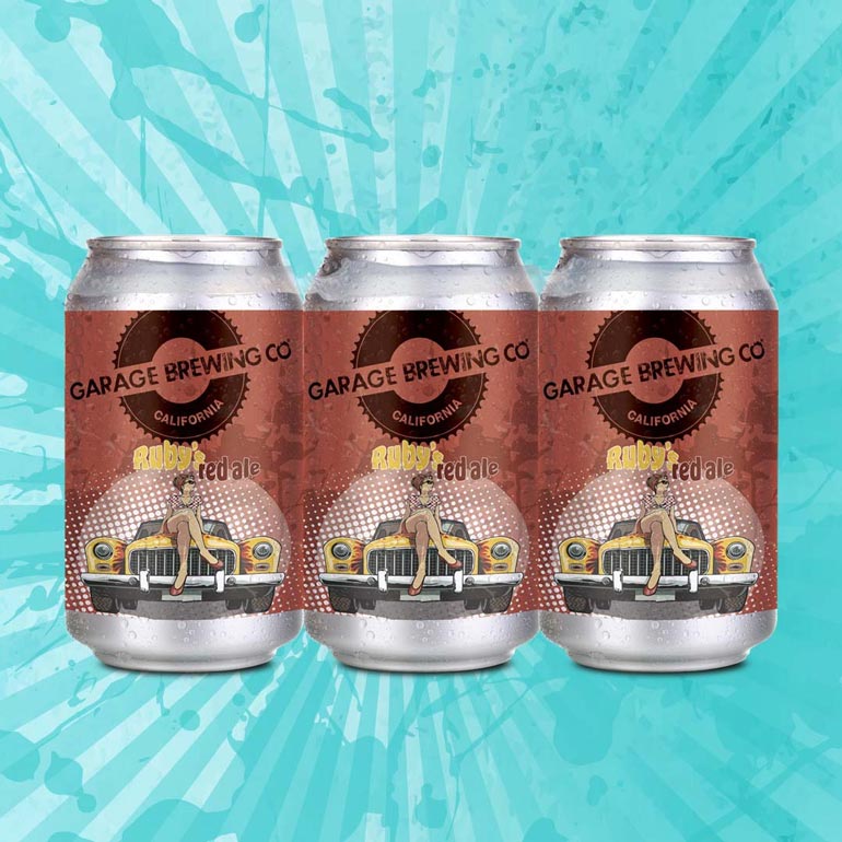 garage brewing ruby's red irish red ale