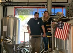 Garage Brewing Co. Brewer Bret Stitzman (left) Talks Gin Barrel Gose Garage Brewing Co. Brewer Bret Stitzman Talks Gin Barrel Gose