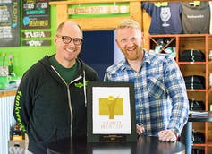 Funkwerks Co-Founder/Head Brewer Gordon Schuck and Co-Founder Brad Lincoln Funkwerks Co-Founder/Head Brewer Gordon Schuck and Co-Founder Brad Lincoln