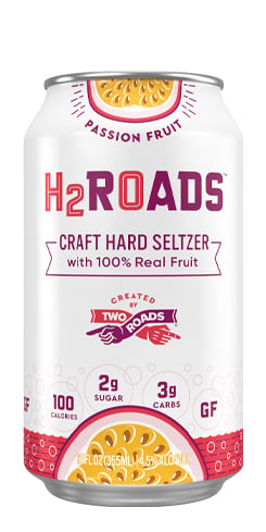 H2Roads Passion Fruit Hard Seltzer