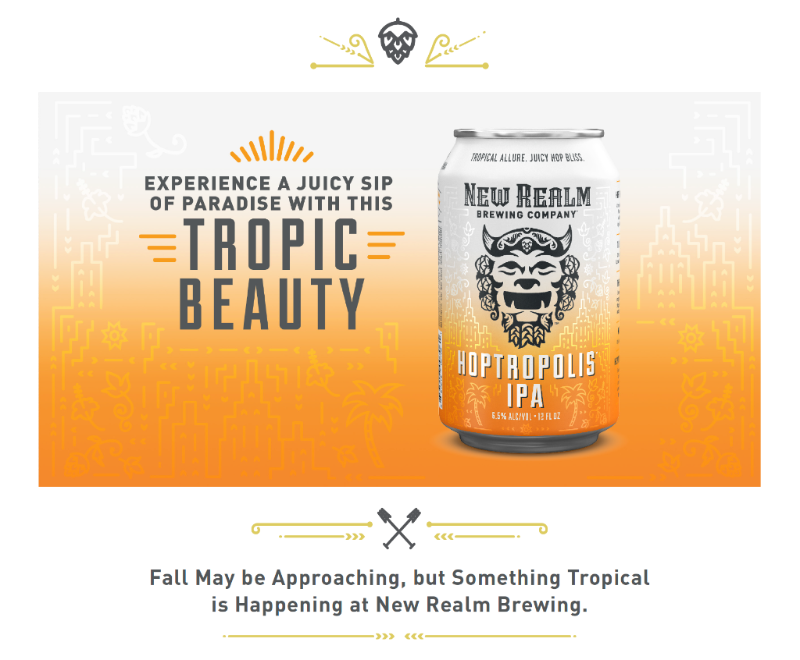 New Realm Brewing Hoptropolis IPA
