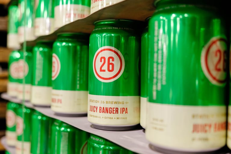 Station 26 Debuts Canned Juicy Banger IPA Six-Packs