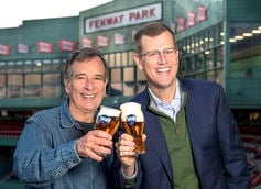 Jim Koch with Sam Kennedy, President of the Boston Red Sox Jim Koch with Sam Kennedy, President of the Boston Red Sox