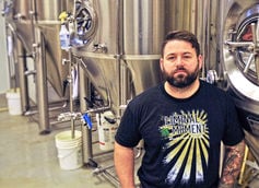 JR Heaps, Owner and Head Brewer | Photo courtesy South County Brewing Co. JR Heaps, Owner and Head Brewer | Photo courtesy South County Brewing Co.