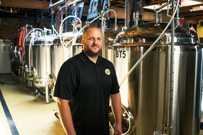 Brewer and Co-Owner Jeremy Wirtes | Photo by Carmen Doherty Photography