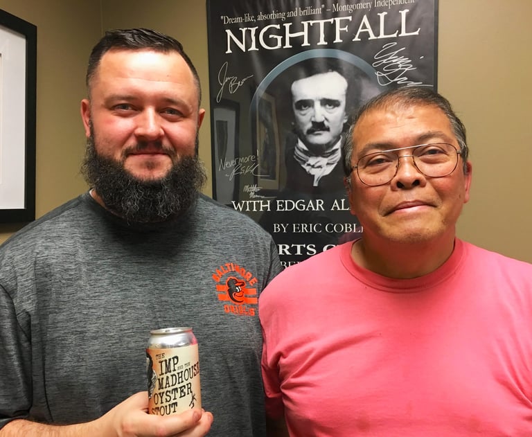 RavenBeer Head Brewer Brandon Stanko and Brewmaster Ernie Igot Talk The Imp and the Madhouse Oyster Stout