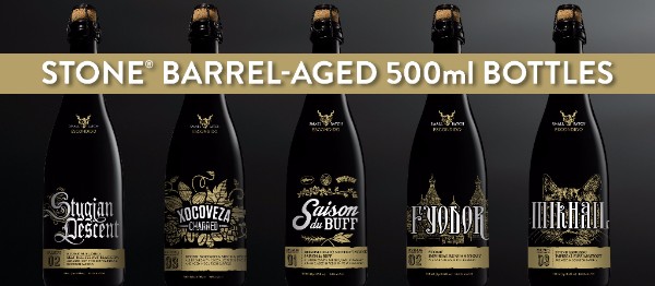 Stone Brewing Announces Five New Barrel-Aged Small Batch Beers