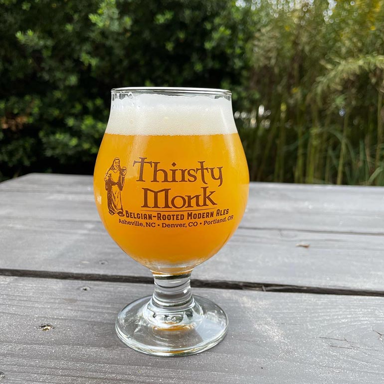 thirsty monk pub glass
