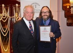Dave Myers is presented with honorary membership of the Guild of Beer Writers by chairman Tim Hampson Dave Myers is presented with honorary membership of the Guild of Beer Writers by chairman Tim Hampson