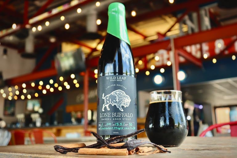 wild leap lone buffalo cinnamon maple ba stout