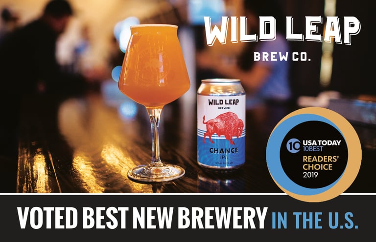 Wild Leap Brew Co. Named Best New Brewery by USA Today’s 10Best