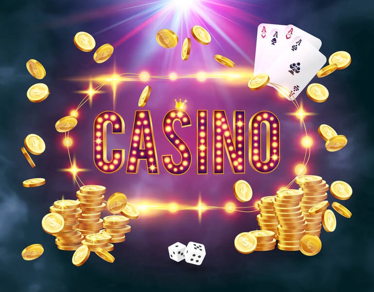 Casino chips, playing cards, and promotional referral materials