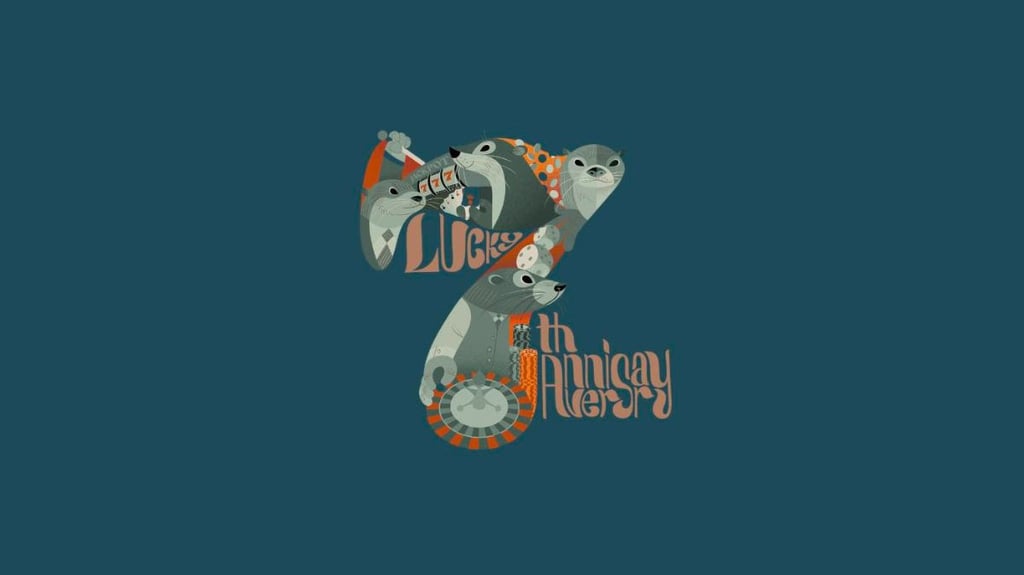 pontoon brewing 7th anniversary logo