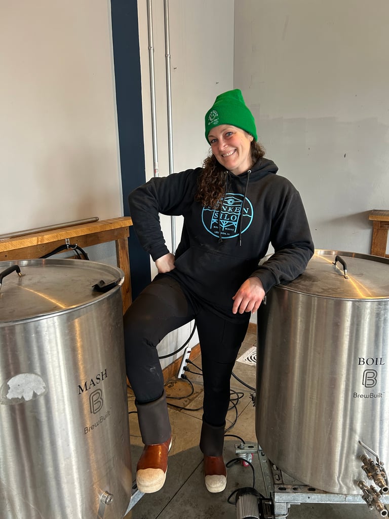 Gina Strouse Stanton in the brewhouse