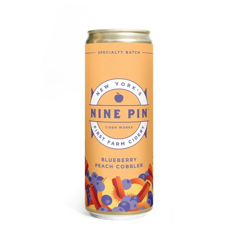 Nine Pin Cider Rolls Out Blueberry Peach Cobbler in Cans for Fall