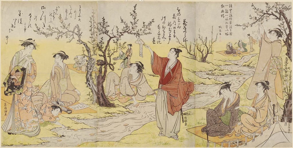 Chinese Poets at a Winding Stream Party Drinking Game