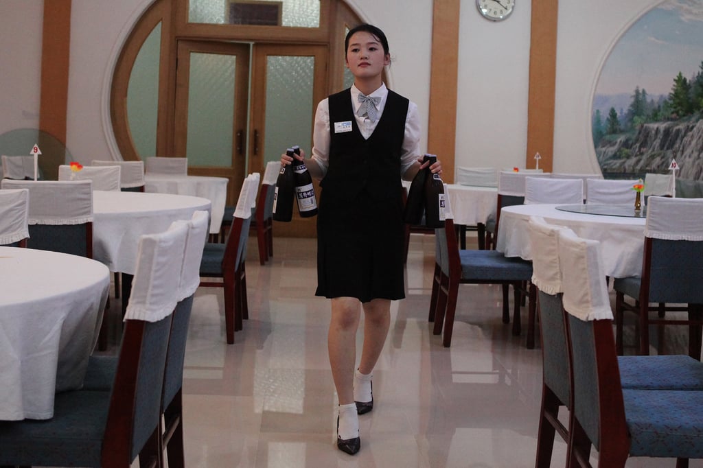 Hotel Cafeteria Waitress in Pyongyang